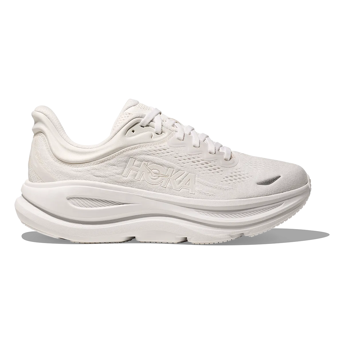 Adaptive cushioning Agile Motion Hoka Bondi 9 White - White