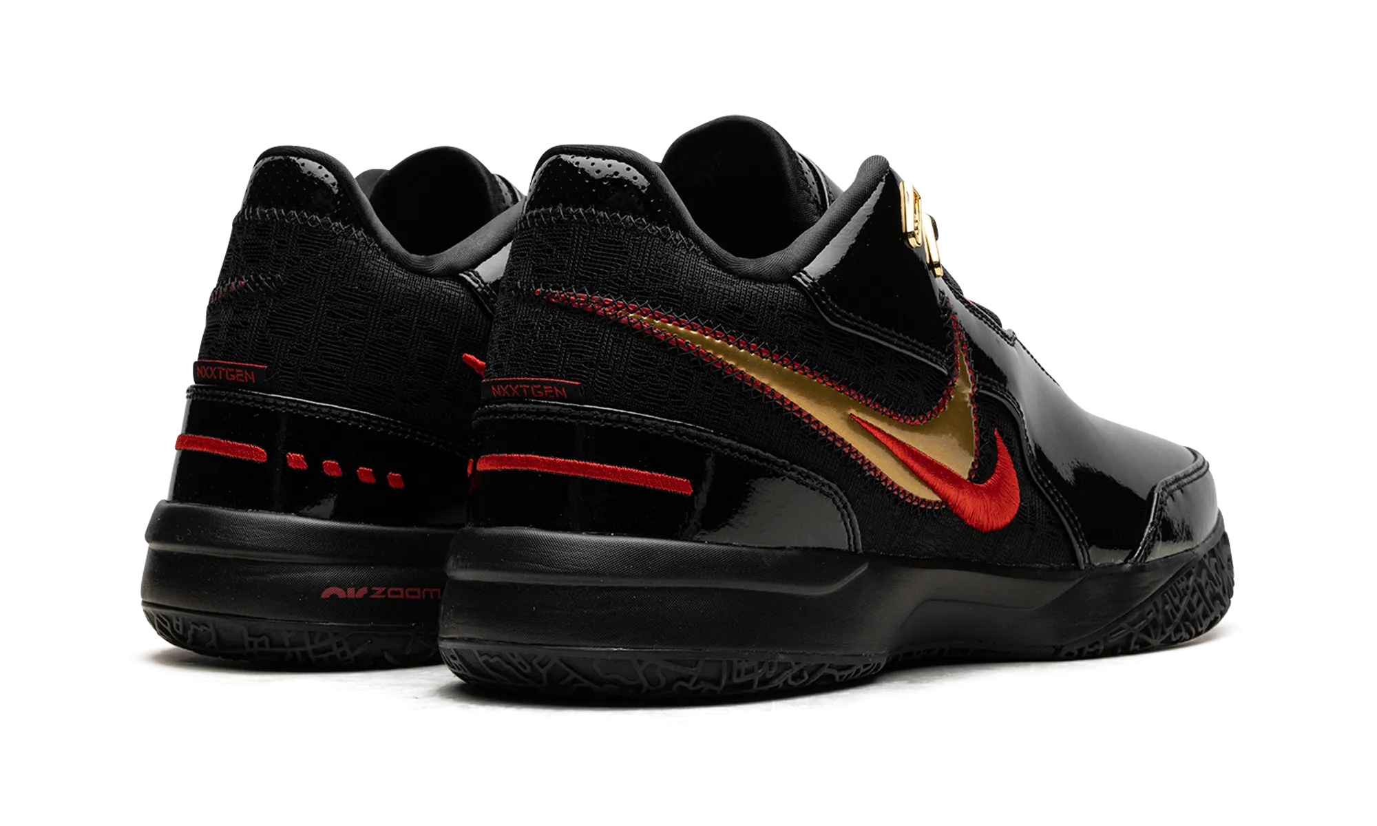 Zoom LeBron NXXT Gen AMPD "Black University Red Gold" Guard Shift Structured Arch Fit