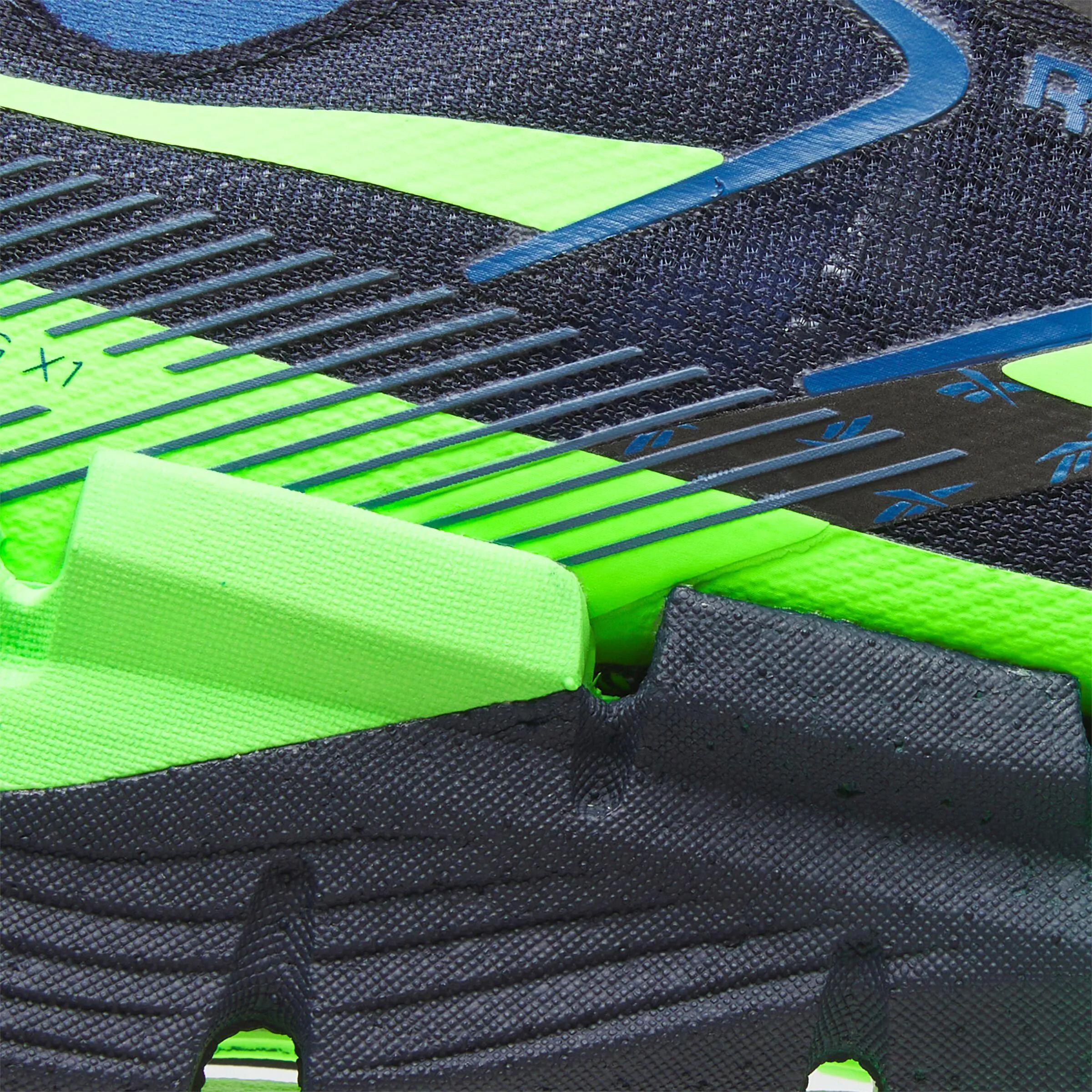 running in the countryside Reebok Footwear Men FloatZig X1 Shoes VECTOR NAVY/SOLAR LIME/TWILIGH