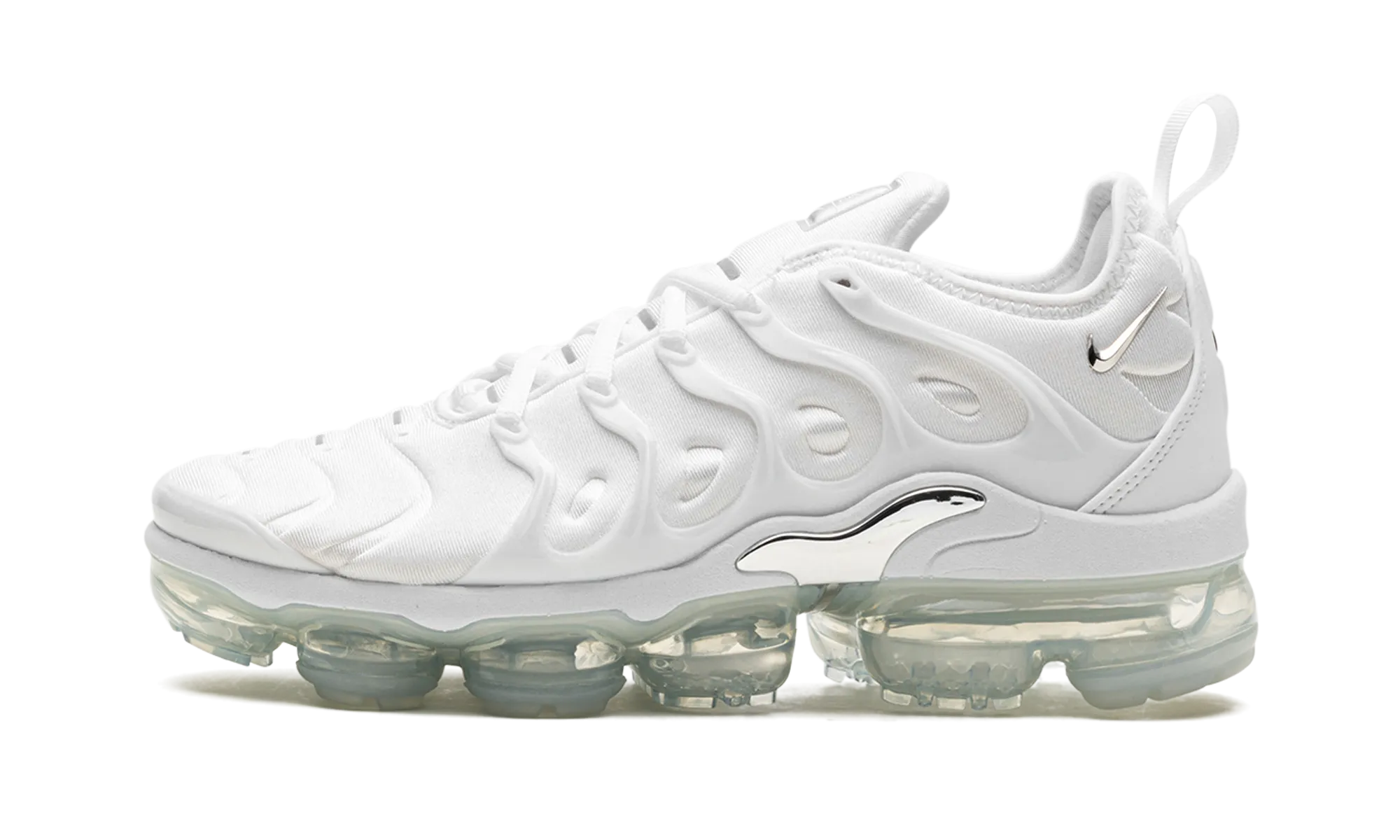 Air VaporMax Plus WMNS "White Chrome" running for leisure