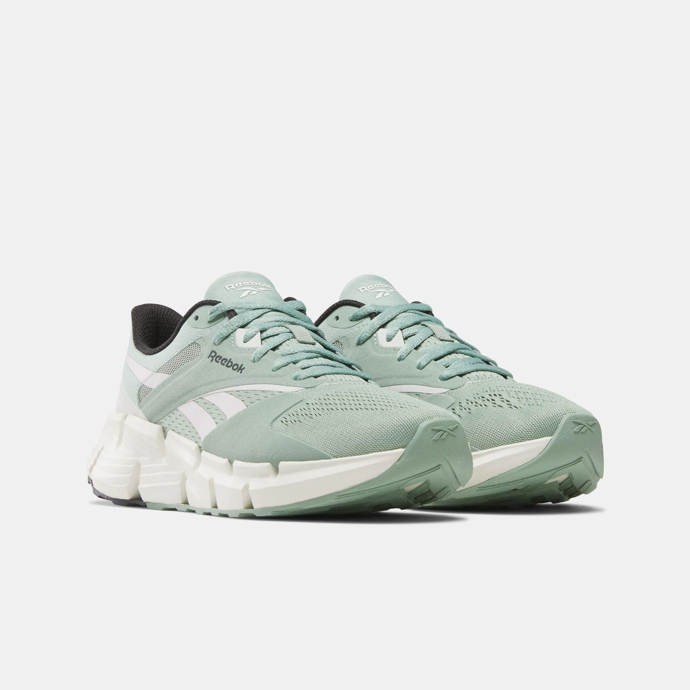 Reebok Footwear Women Zig Dynamica 5 Shoes HYBRIDGREEN/FROSTEDBERRY/BAREL fast - paced shoes