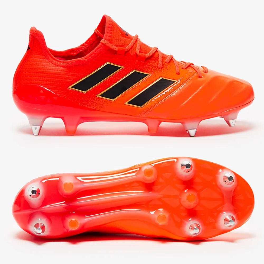 adidas Ace 17.1 SG Leather Mens - Solar Orange* Motion Sync Field Performance
