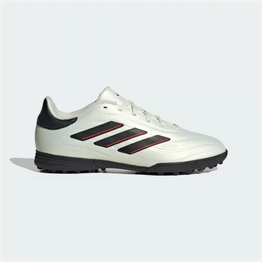 Wardrobe Base Adidas Copa Pure II League Turf Fooball Kids Unisex Shoes (4-16Year) -Ivory/Core Black/Solar Red