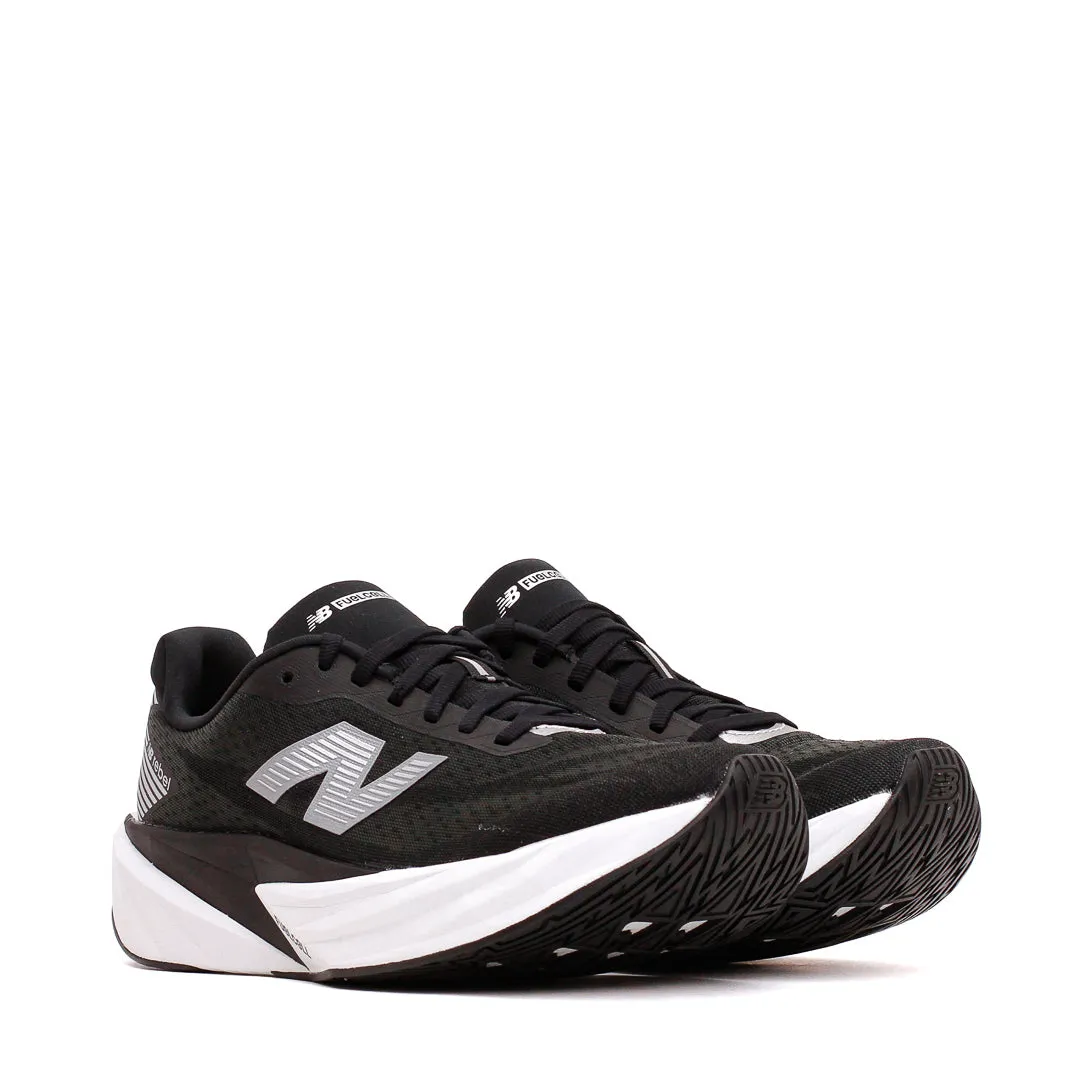 Non Toxic Construction Microfiber Overlays New Balance Men FuelCell Rebel v5 Black MFCXLO5