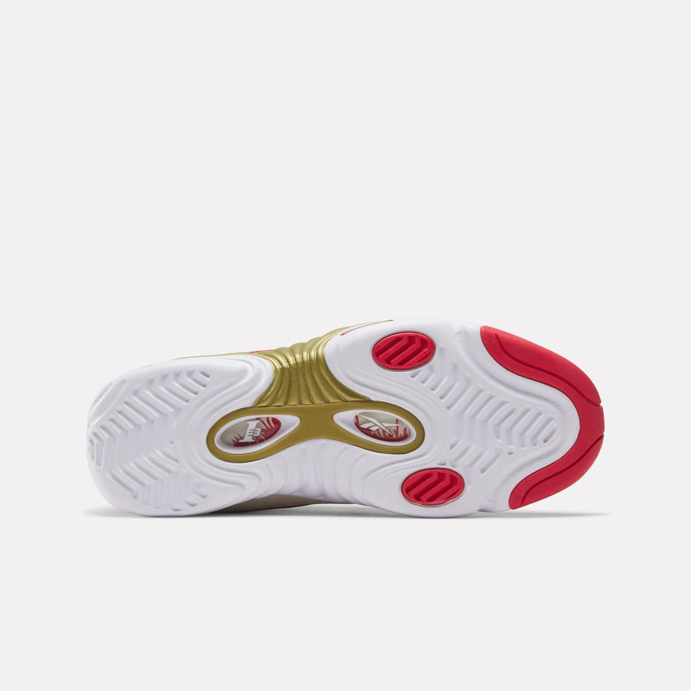 Durable Construction Morning Walk Reebok Footwear Men Answer III Basketball Shoes WHITE/VINTAGECHALK/VECTORRED