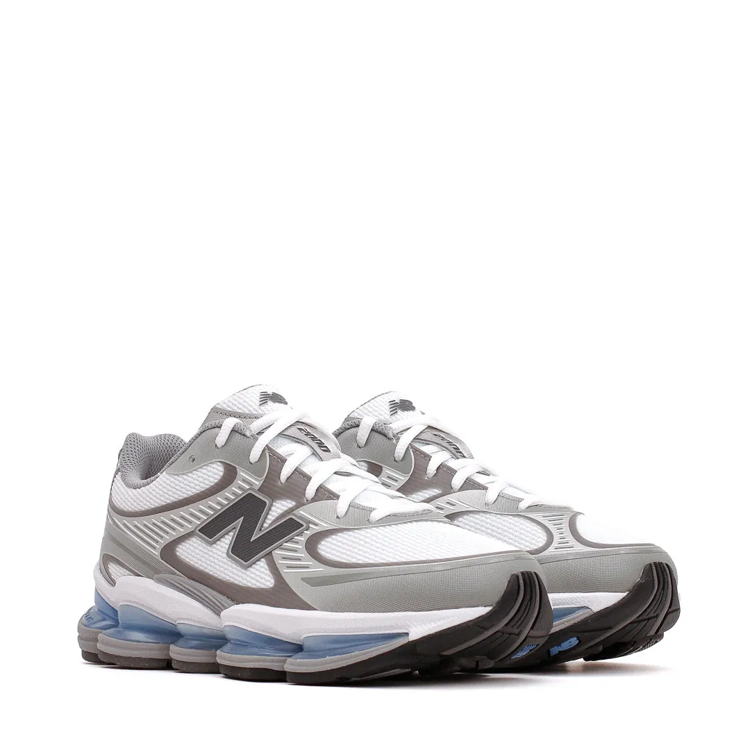 Lace Free Fastenings Comfortable New Balance Unisex Abzorb 2000 White Silver Metallic Core U2000AA