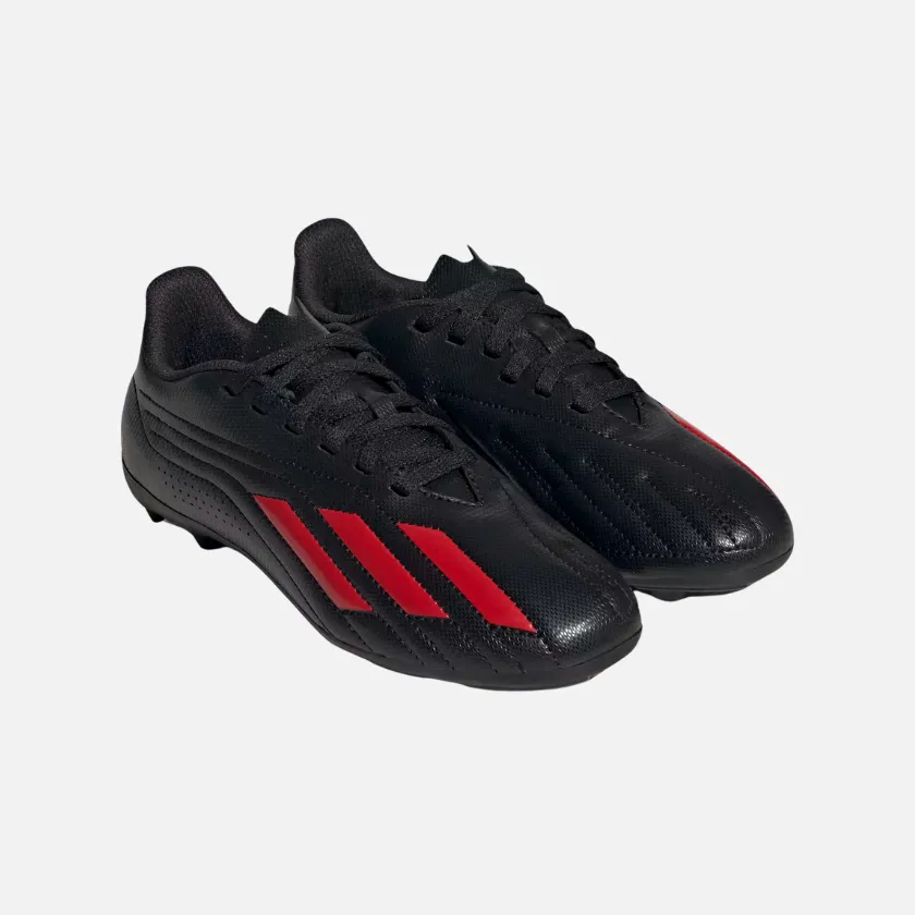 group walk Adidas Deportive II Flexible Ground Kids Unisex Football Shoes (4-7Year) -Core Black/Red/Red