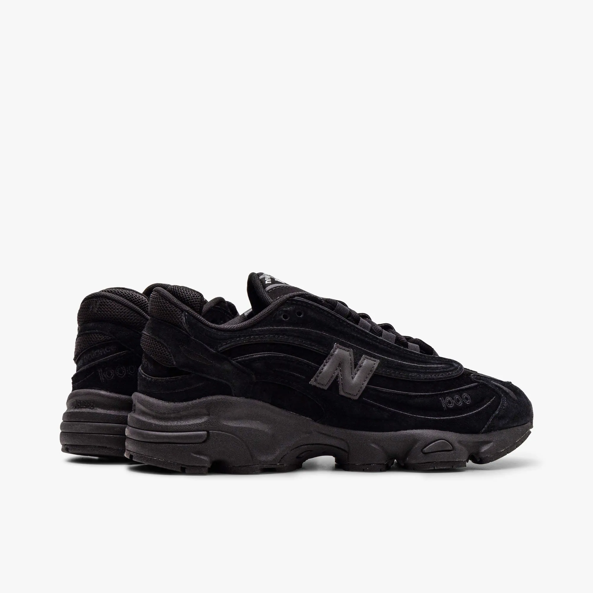 New Balance M1000 / Black / Black Responsive foam Elastic Straps