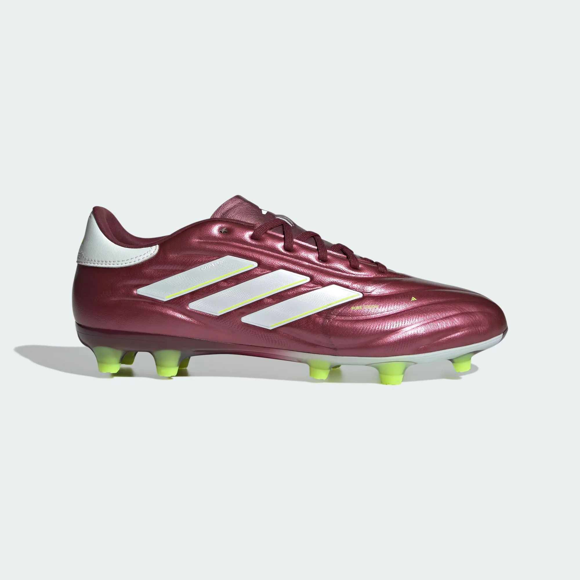 adidas COPA PURE II PRO Firm Ground Soccer Cleats | Shadow Red | Men's Move Strong Afternoon Practice