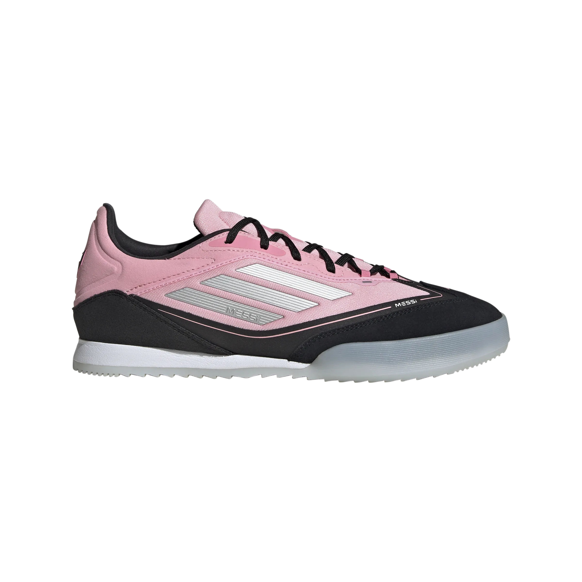 Smart Flex adidas F50 Messi Freestyle Indoor Soccer Shoes | Light Pink/Silver Metallic/Core Black | Men's