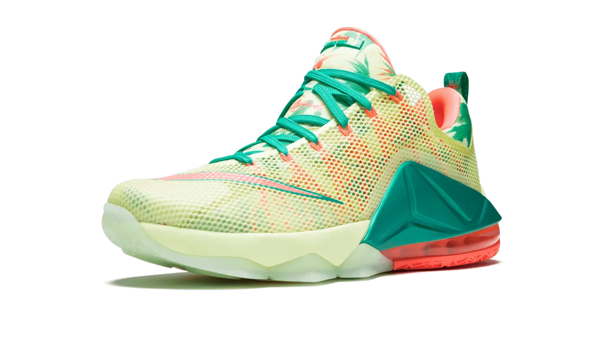 Lebron 12 Low PRM "Lebronald Palmer" Sneaker Customization Synthetic Overlay Reinforcement