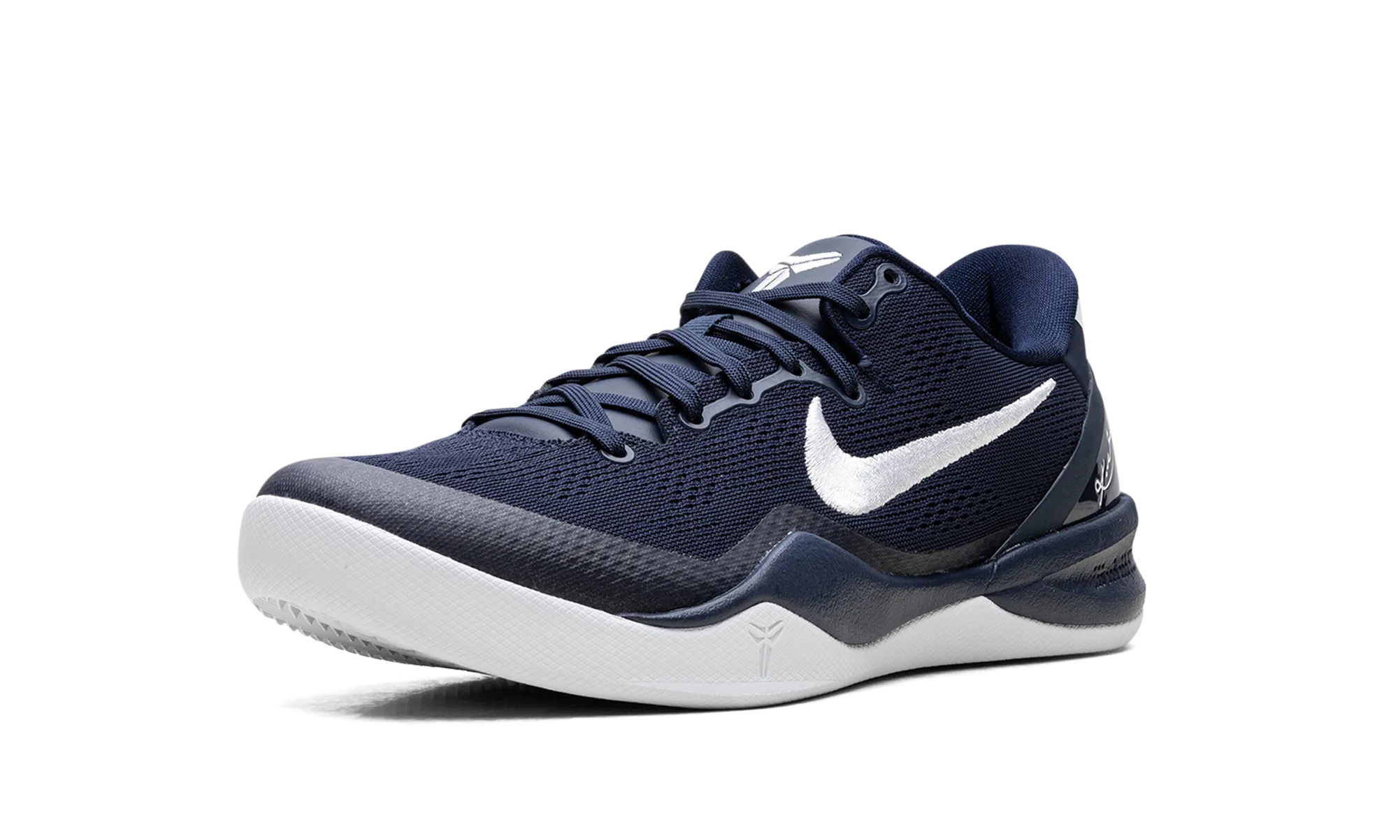 Kobe 8 Protro "College Navy" Reinforced toe cap Quick Lace Mechanism