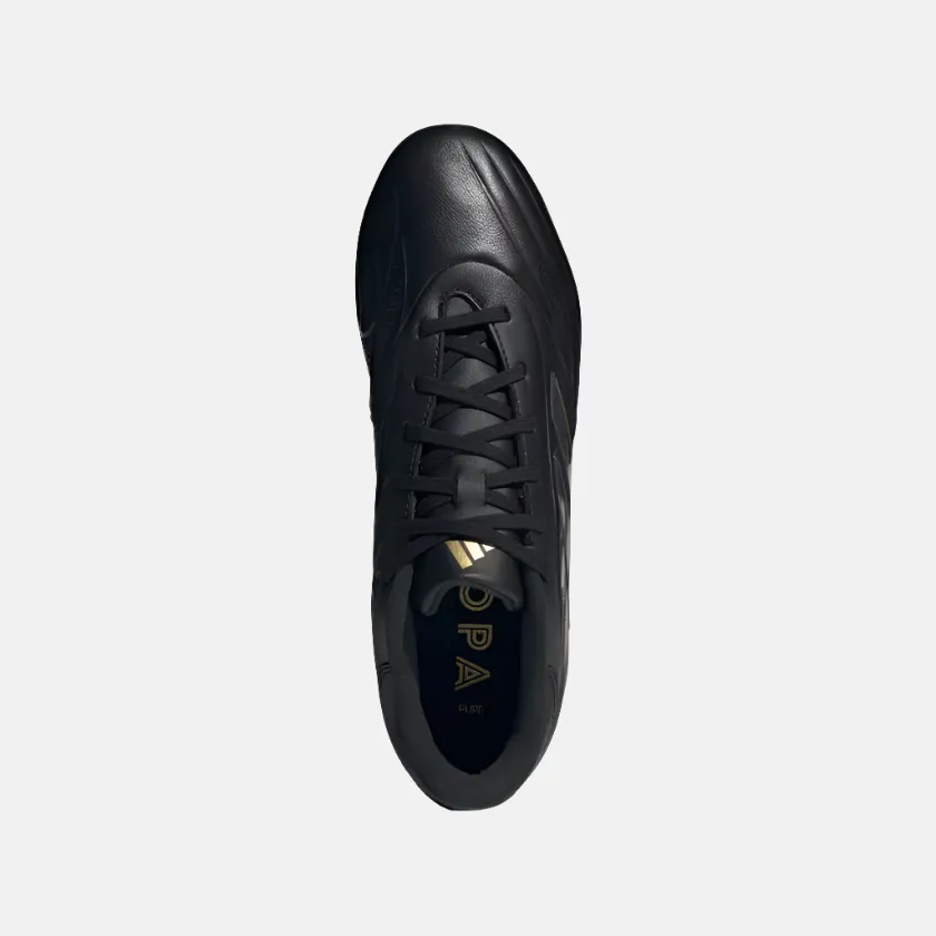 group walk Snow Warm Adidas Copa Pure 2 League Firm Ground Men's Football Shoes - Core Black/Carbon/Gold Metallic