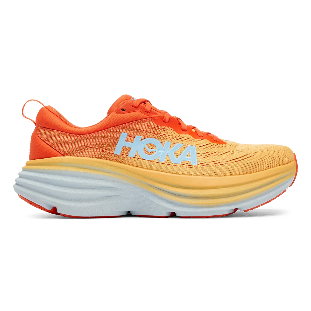 Travel Step Loose Fit Hoka Bondi 8 - Puffin's Bill - Amber Yellow