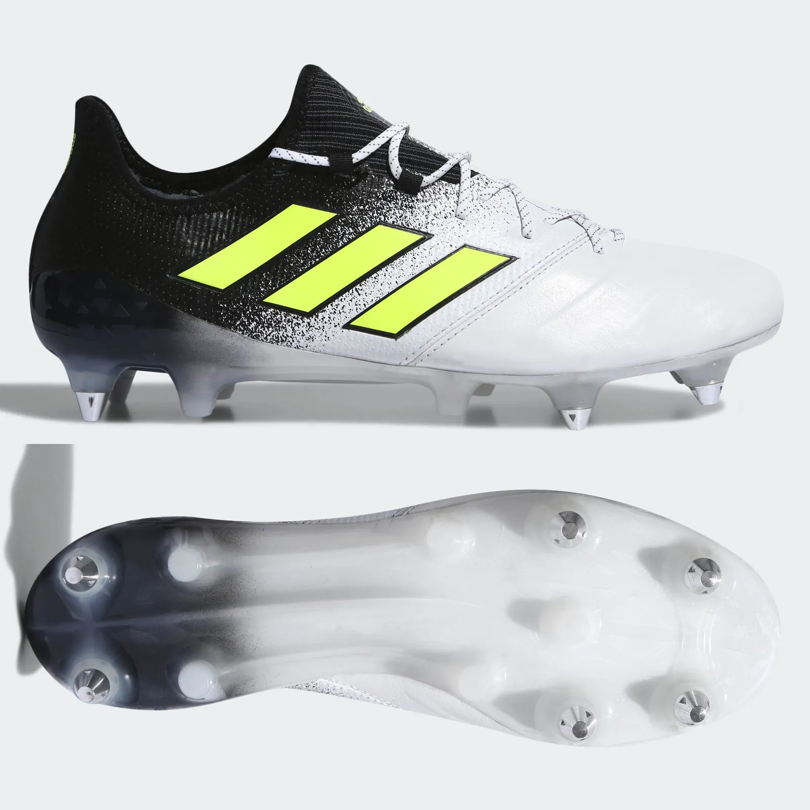 adidas Ace 17.1 SG Leather Mens - White* Balance Control Agility Flow