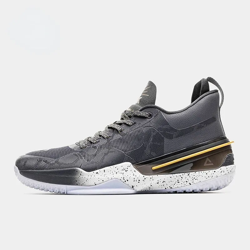 PEAK FLASH 3.0 FLY Men Basketball Shoes TAICHI Sneakers Grey Dynamic Arch Cushion