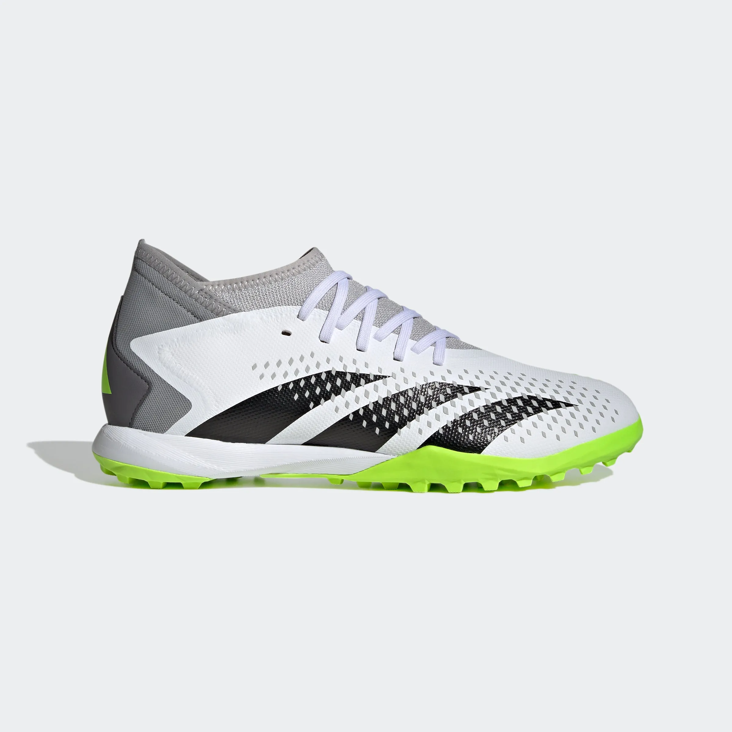 adidas Predator Accuracy.3 Turf Cleats | White/Black | Men's Edge Balance