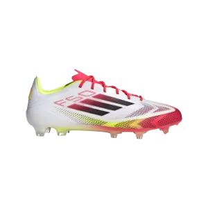 Soft ground adidas F50 ELITE Firm Ground Soccer Cleats | Cloud White-Core Black-Solar Yellow | Men's