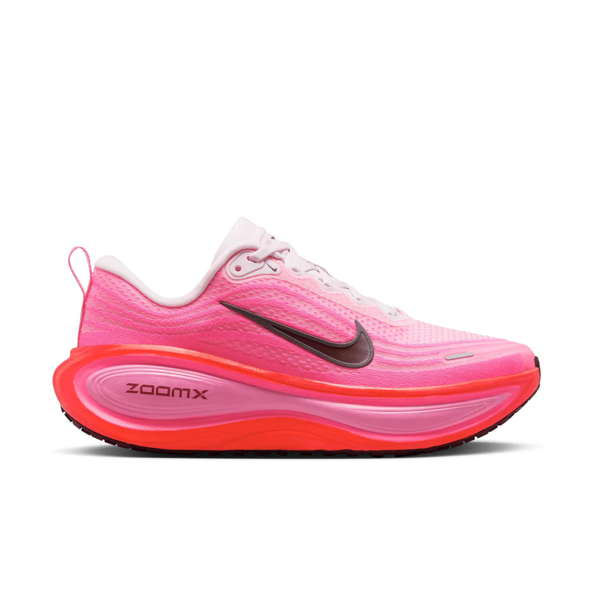 WOMEN'S VOMERO PLUS - B - HYPER PINK/BURGUNDY CRUSH eco - friendly running shoes loop - closure