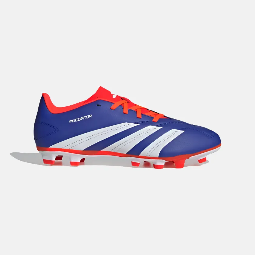 Weekend Casual Bone Aid Adidas Predator Club Flexible Ground Unisex Football Shoes -Lucid Blue/Cloud White/Solar Red