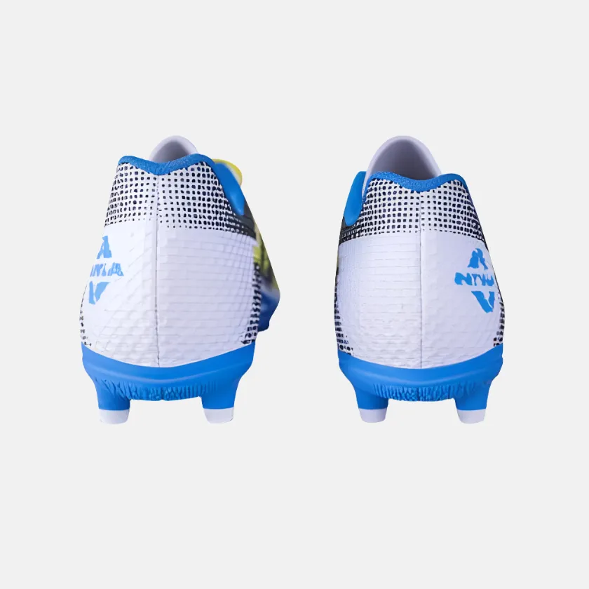 Neo Pop Rubber Sole Nivia Dagger Men's Football Shoes -White/Blue