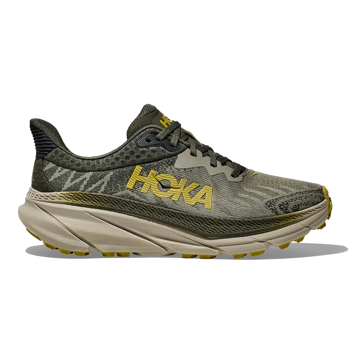 Silent Walk Gentle Support Hoka Challenger ATR 7 - Olive Haze - Forest Cover