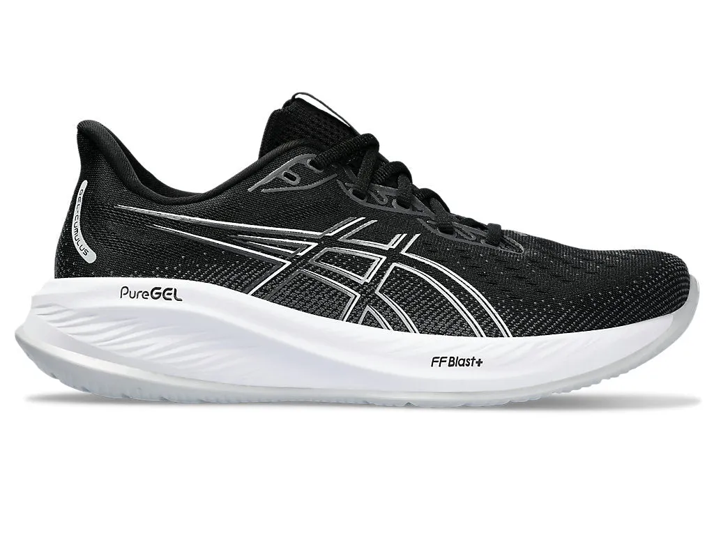 Gym Life evening run Asics Men'S Gel Cumulus 26 (4E Extra Wide) Black/Silver