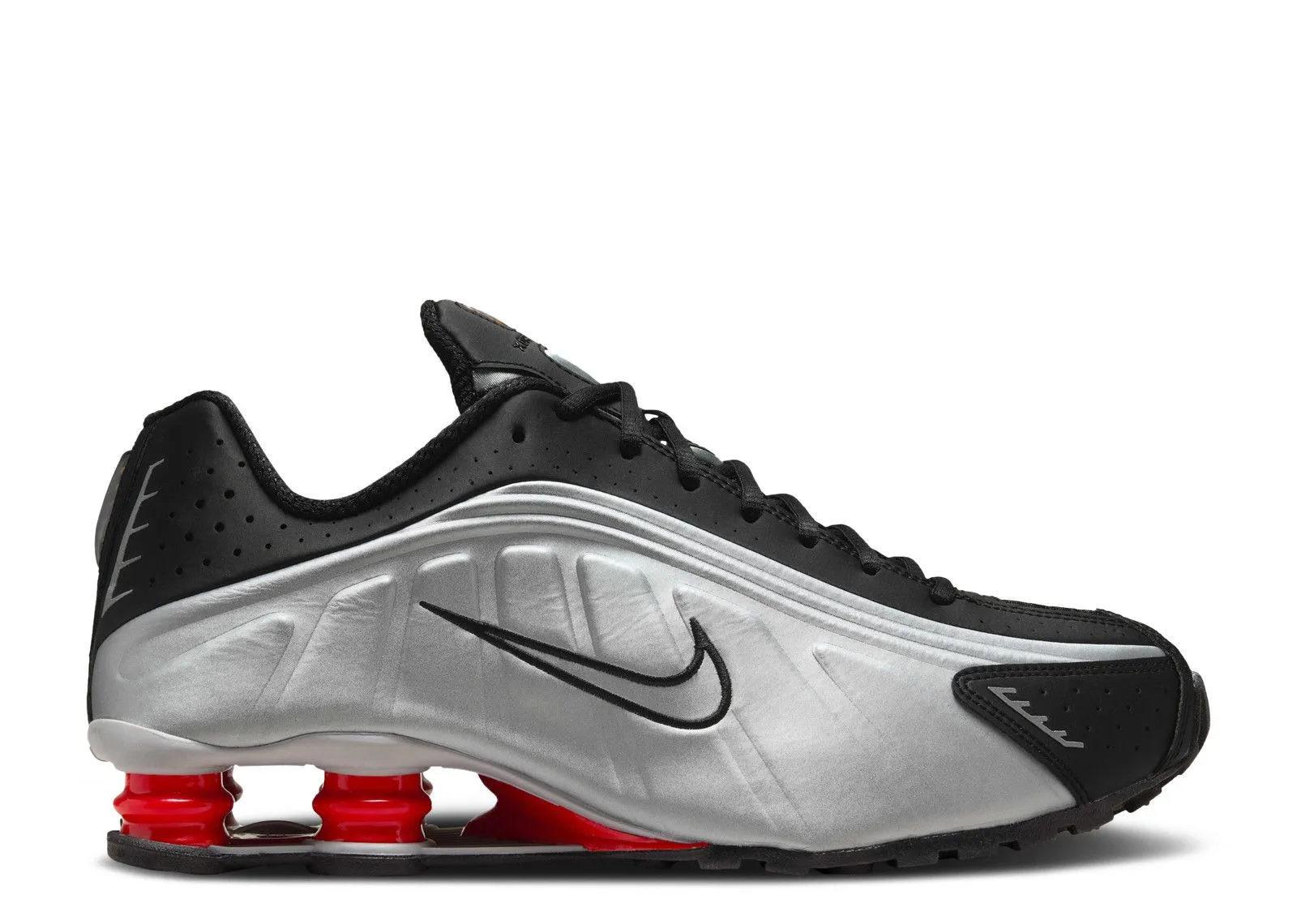 Nike Shox R4 Black Metallic Silver elite running shoes running for agility shoes