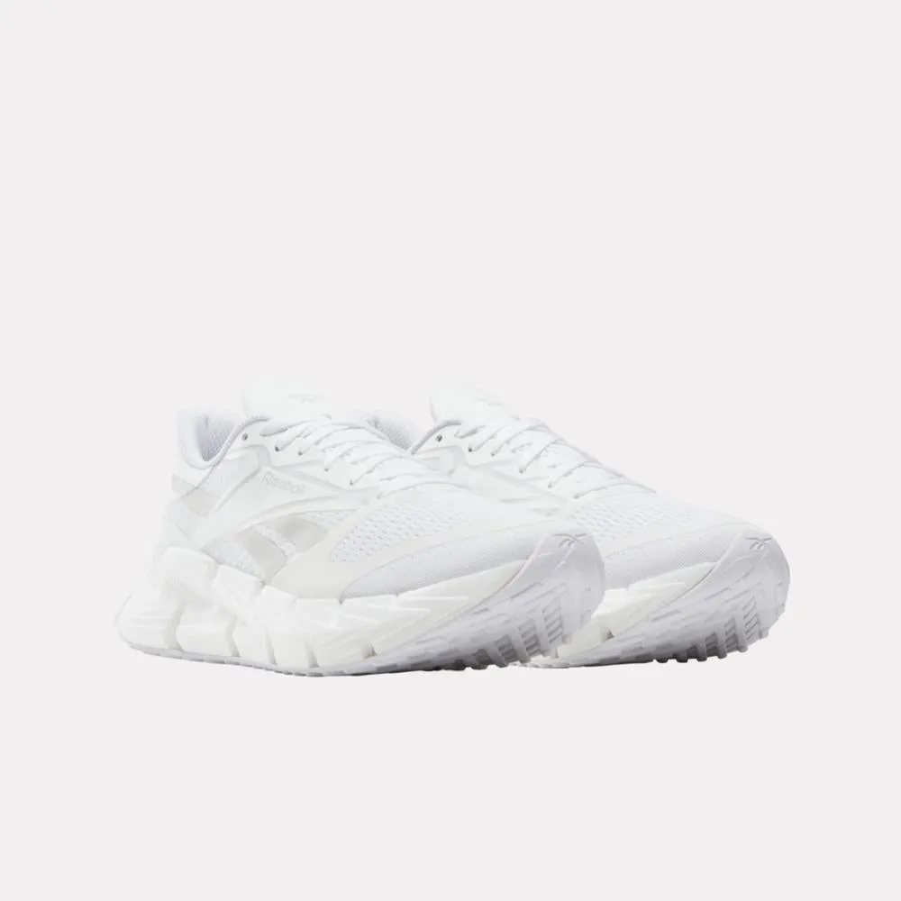 Warmup Session Reebok Footwear Men FloatZig 1 Shoes WHITE/WHITE/MIST GREY