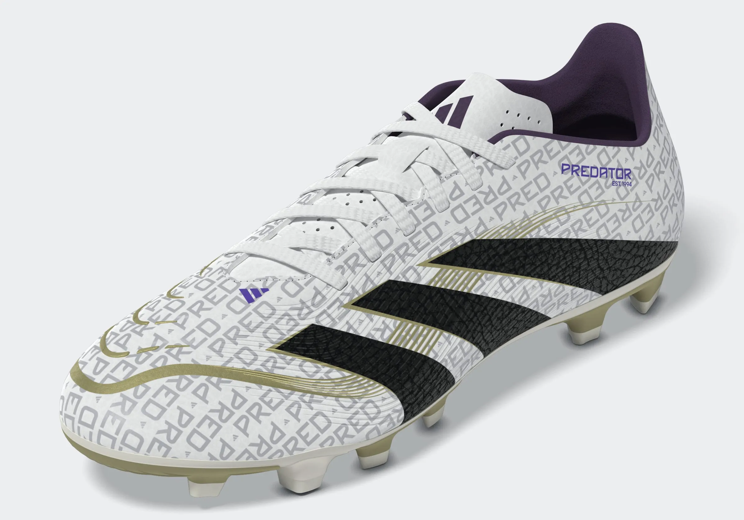 adidas Predator Club Flexible Ground Boots | White-Black | Men's Torsional Support
