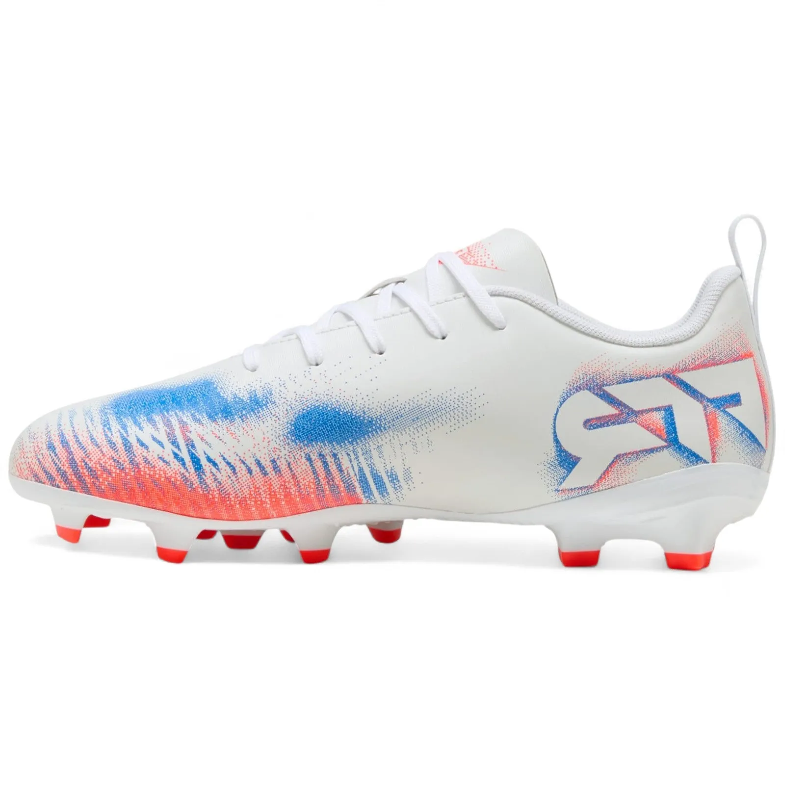 Junior Fit Stretchable Material Puma Kids Future 8 Play FG White