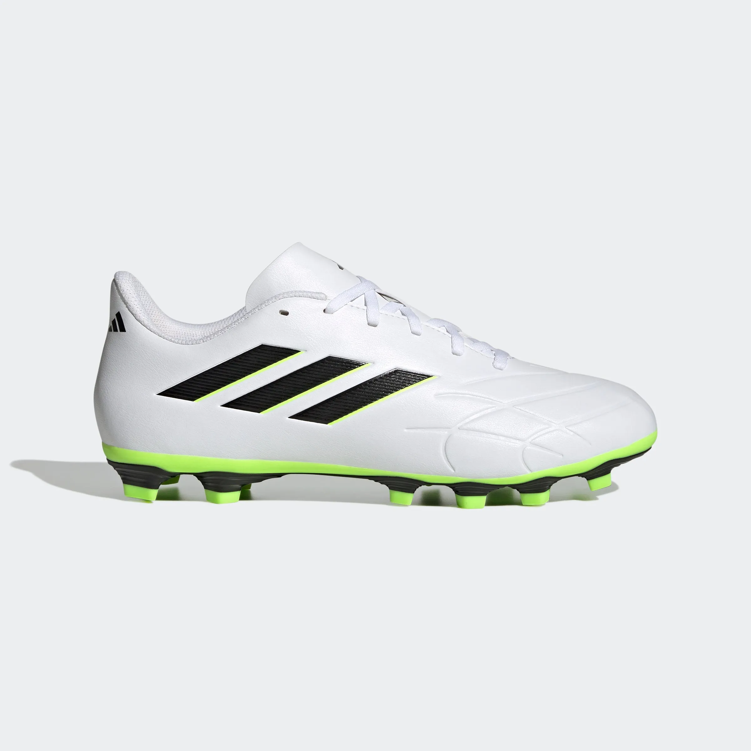 adidas Copa Pure.4 Flexible Ground Soccer Cleats | White/Black | Men's Comfort Lining Speed Lock
