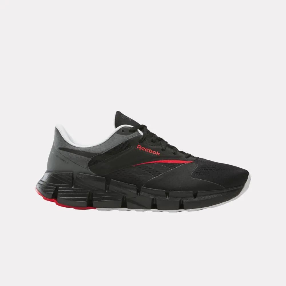 Reebok Footwear Men Zig Dynamica 5 Shoes BLACK/BLACK/GREY 5 Visible features lace - up