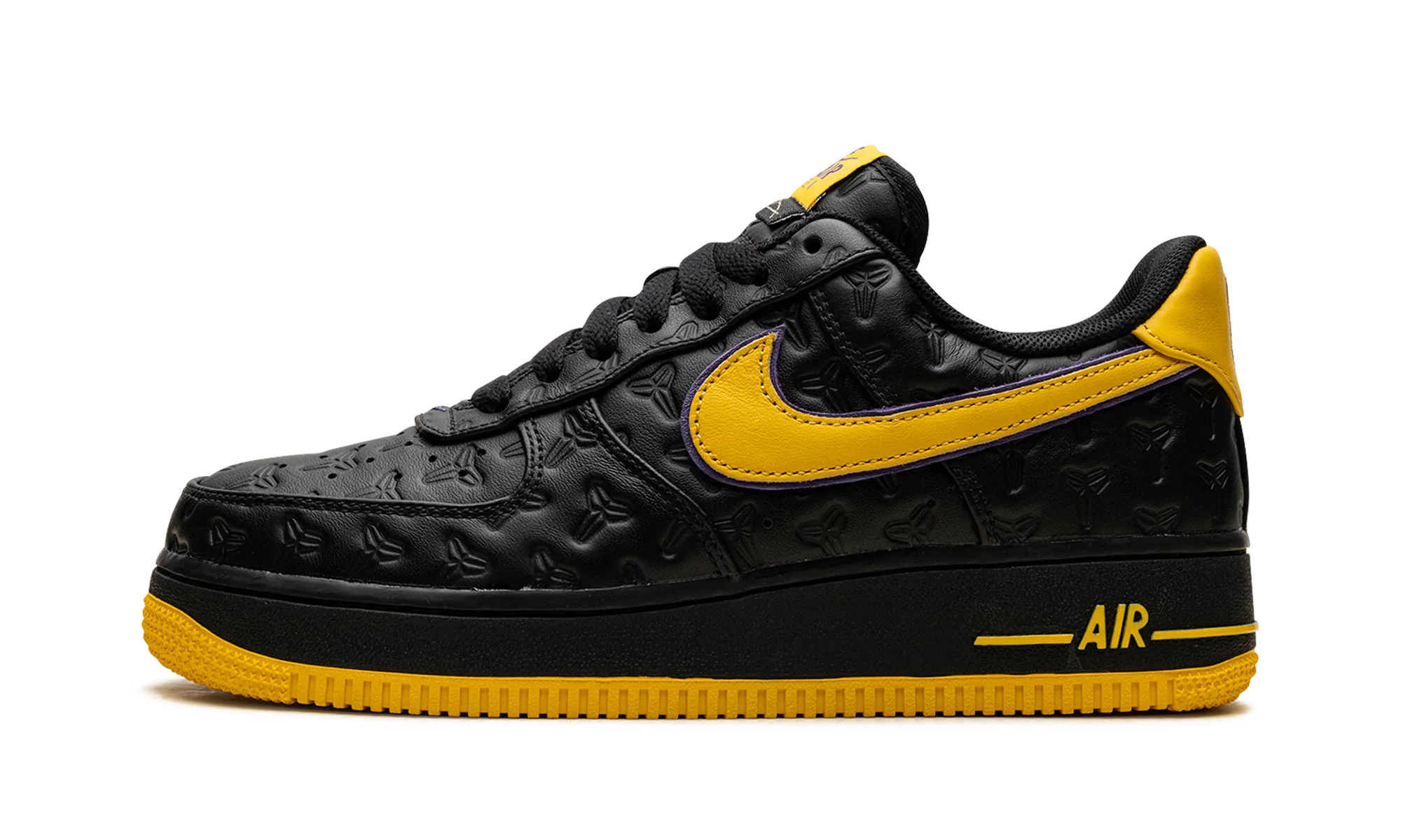 Cushioned Midsole Air Force 1 Low "Kobe Bryant Lakers Away (Numbered)"