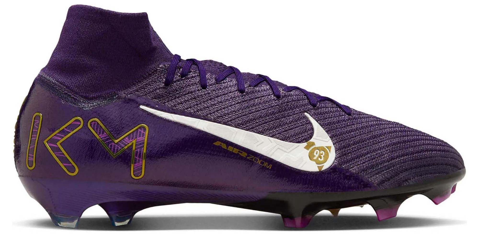 Mercurial Superfly 10 Elite Kylian Mbapp?? Firm Ground High Top Men's Football Boots Petite Fit