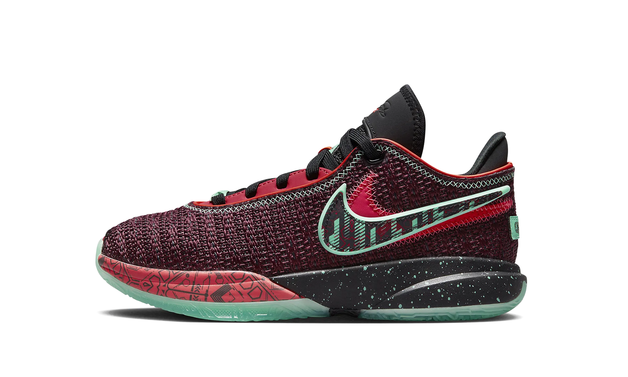 Dry Fit Compression Molded Midfoot LeBron 20 GS "Night Maroon"