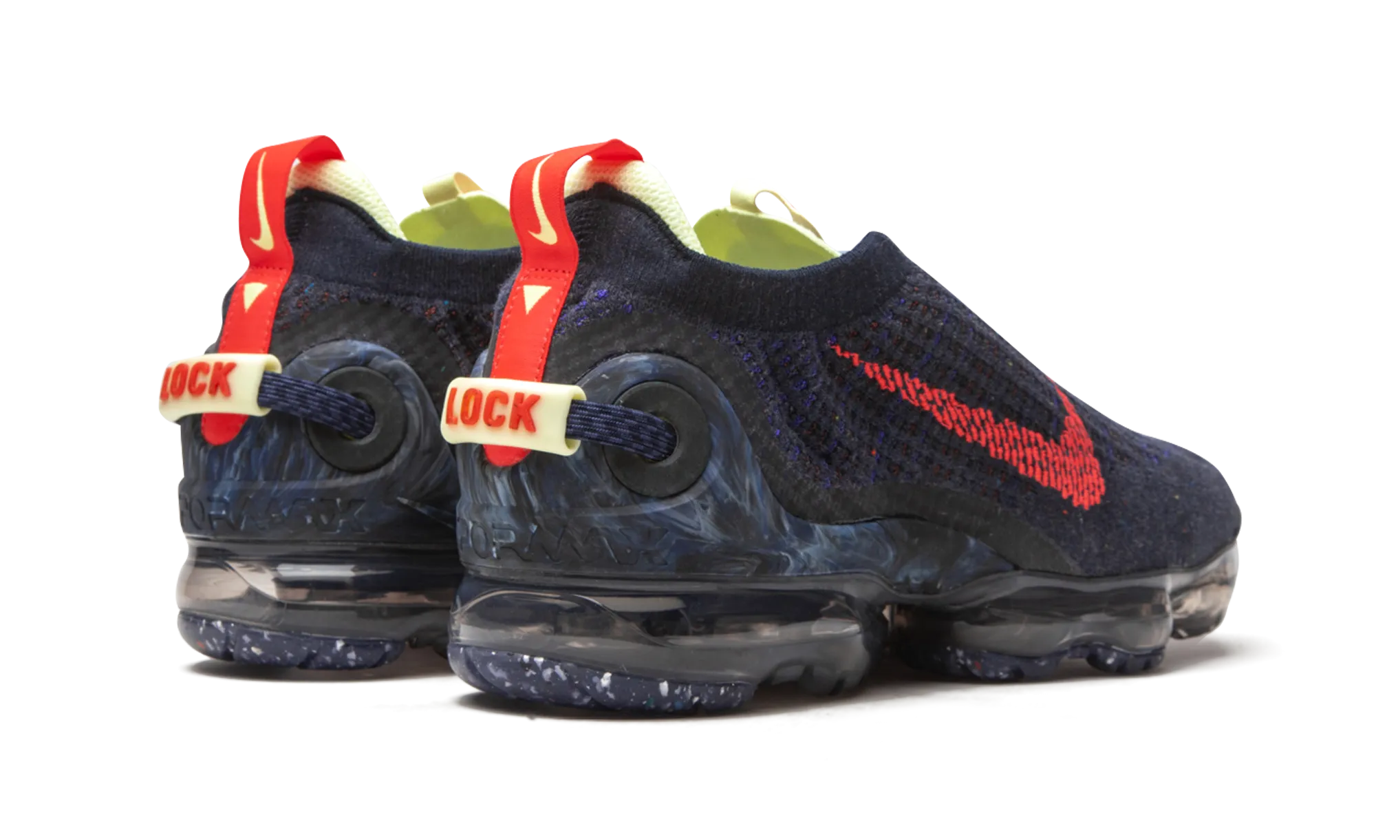 Air VaporMax 2020 Flyknit "Obsidian Siren Red'" Single color preference retro running gear