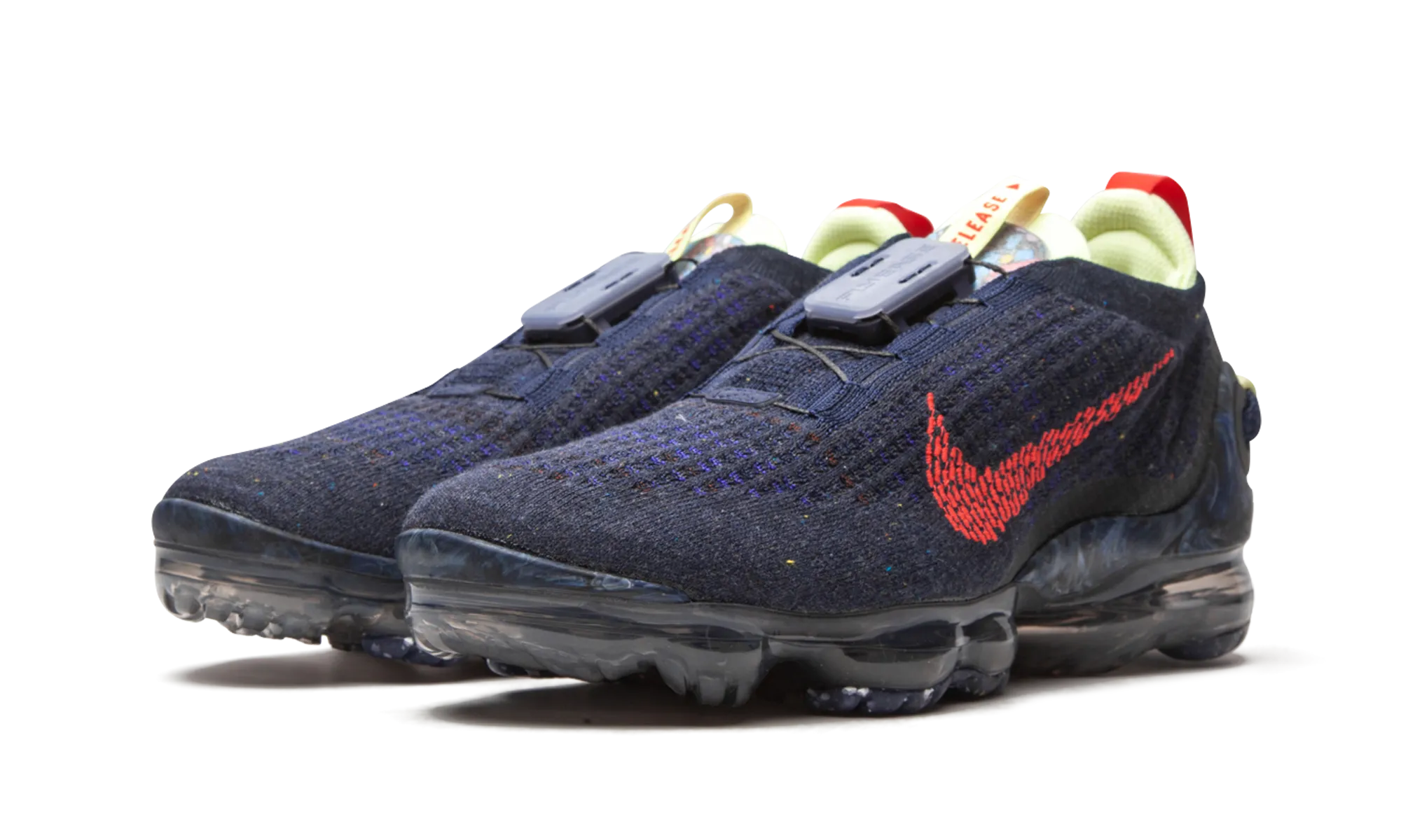 round - toe shoes Air VaporMax 2020 Flyknit "Obsidian Siren Red'"