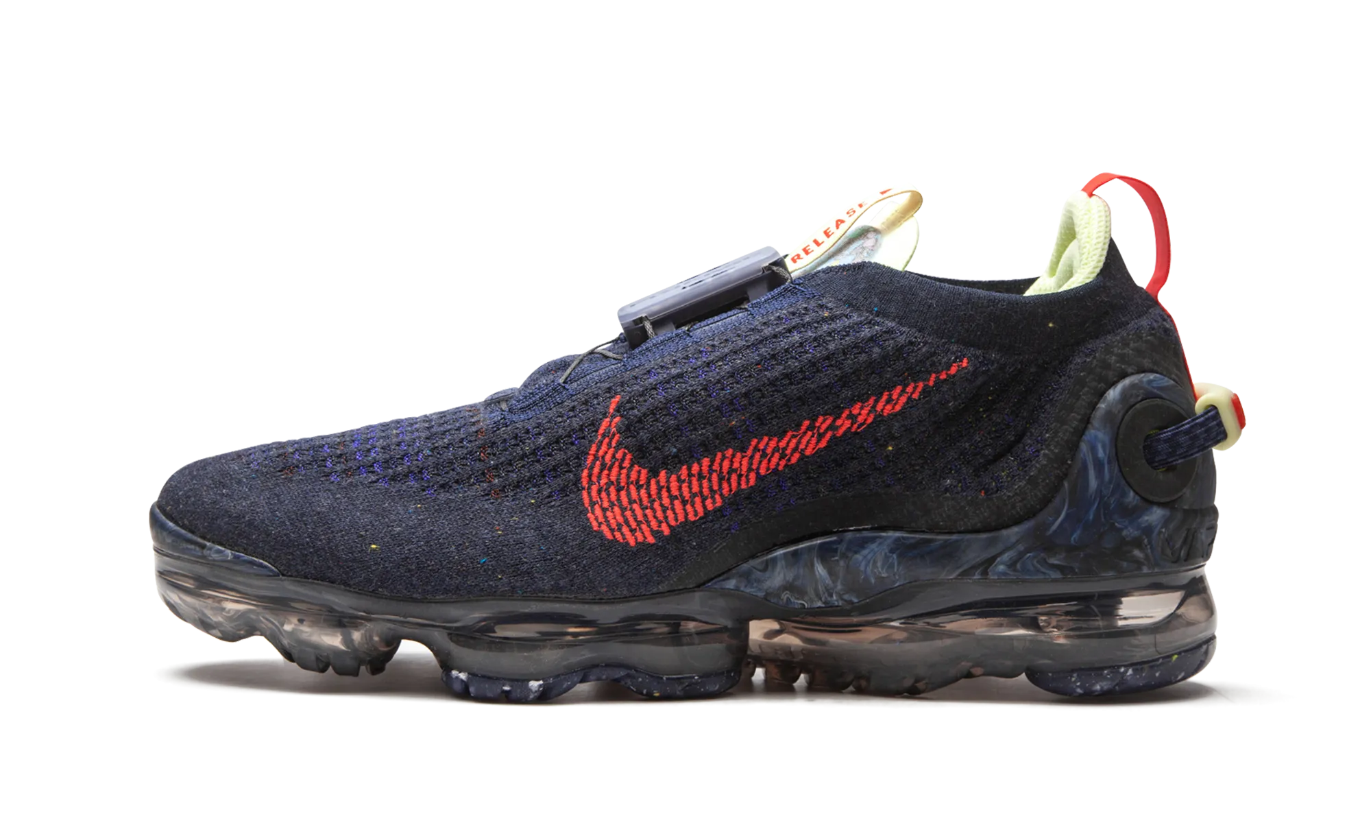 foot - ventilation running shoes Air VaporMax 2020 Flyknit "Obsidian Siren Red'"