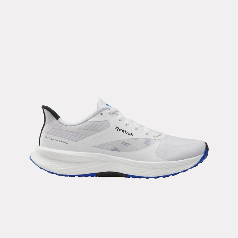 Reebok Footwear Men Floatride Energy 6 Running Shoes WHITE/BLACK/OPTIMUM BLUE Sustainable high - visibility - safety shoes