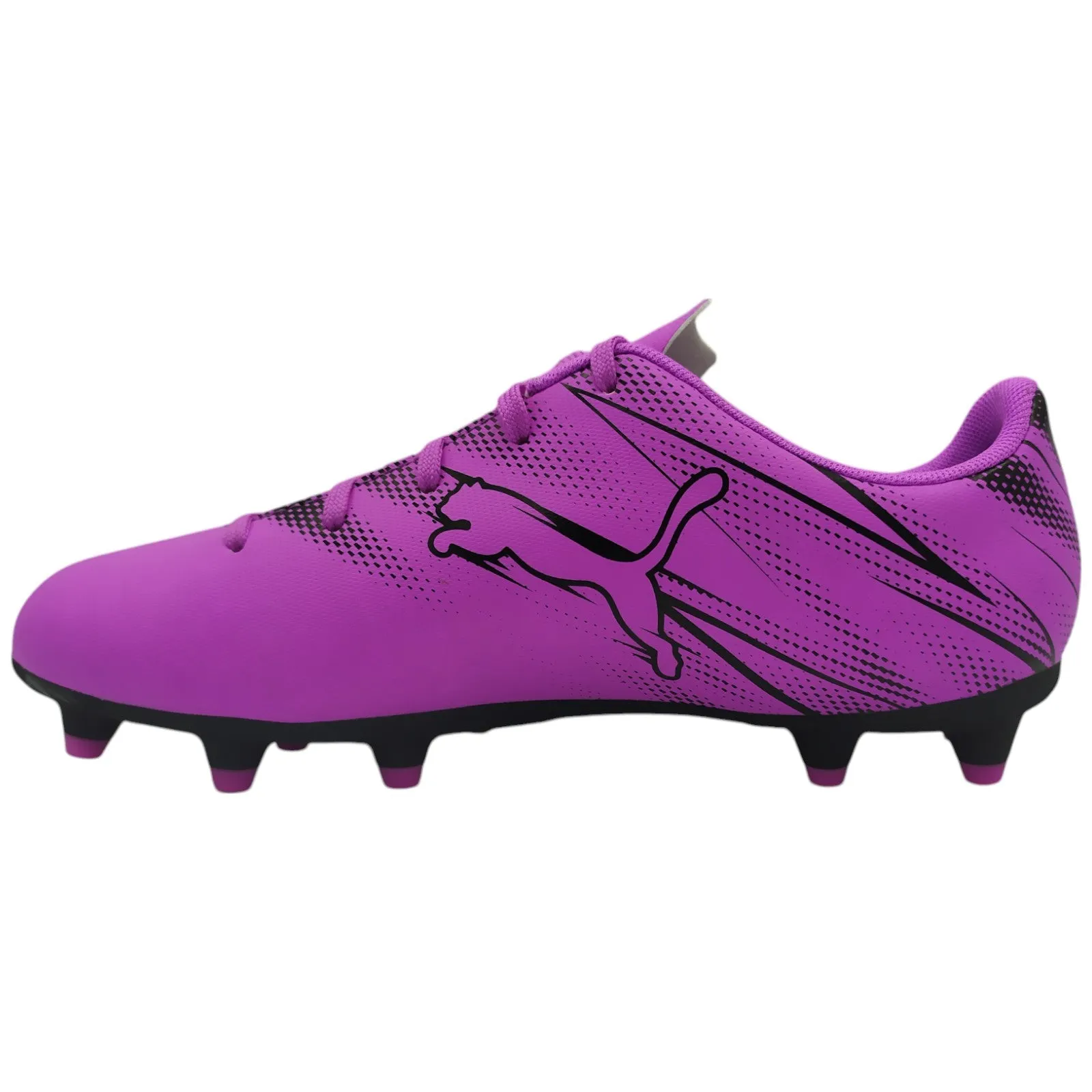 Puma Attacanto Kids Firm/Artificial Ground Football Boots Balanced Step Firm Placement