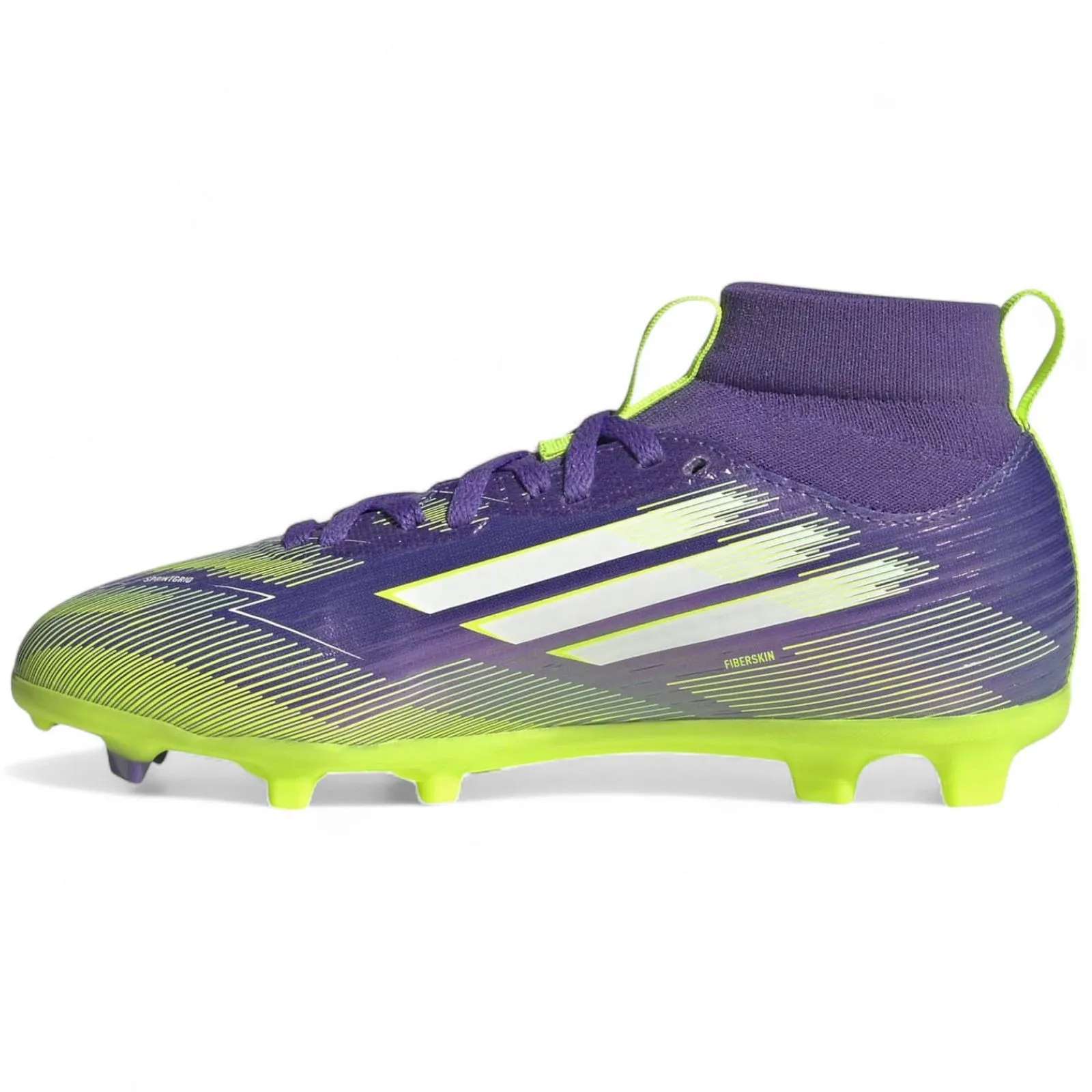 adidas F50 League Kids Firm Ground Mid-Cut Football Boots Active Cushion Dribbling Skills