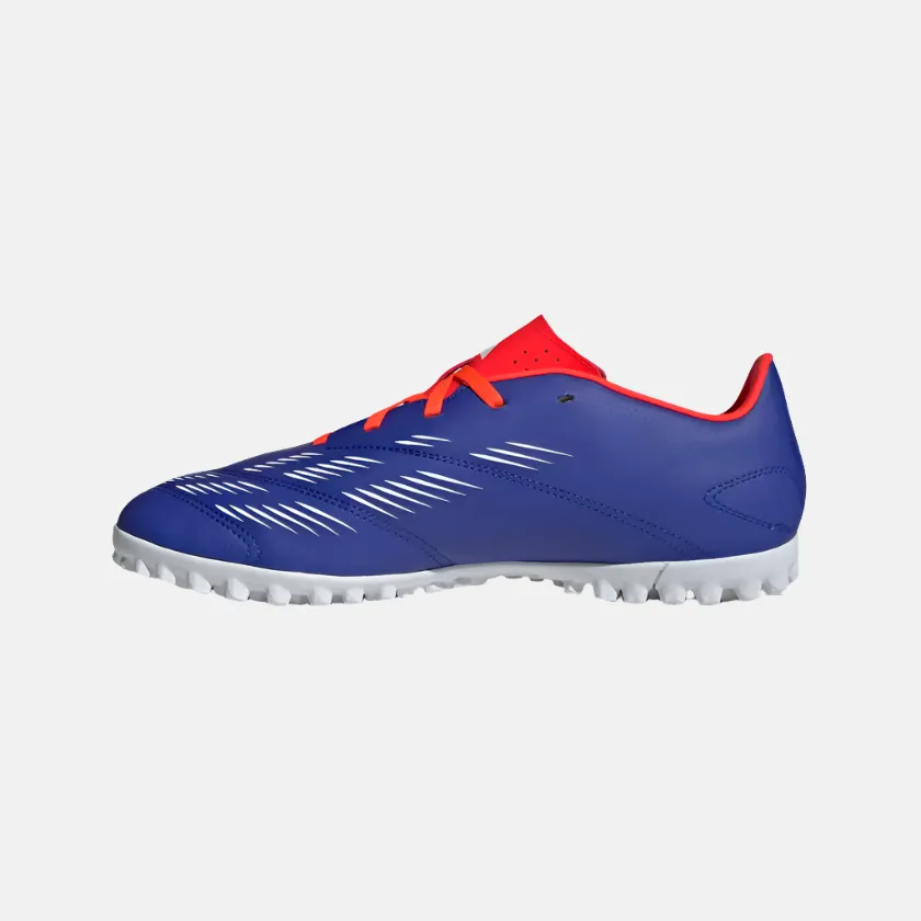 Adidas Predator Club Turf Unisex Football Shoes -Lucid Blue/Cloud White/Solar Red Picnic Easy