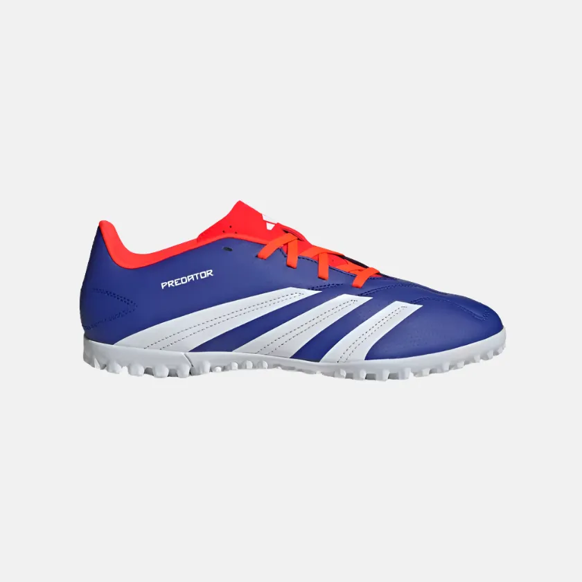 Secure fit Fantasy Path Adidas Predator Club Turf Unisex Football Shoes -Lucid Blue/Cloud White/Solar Red