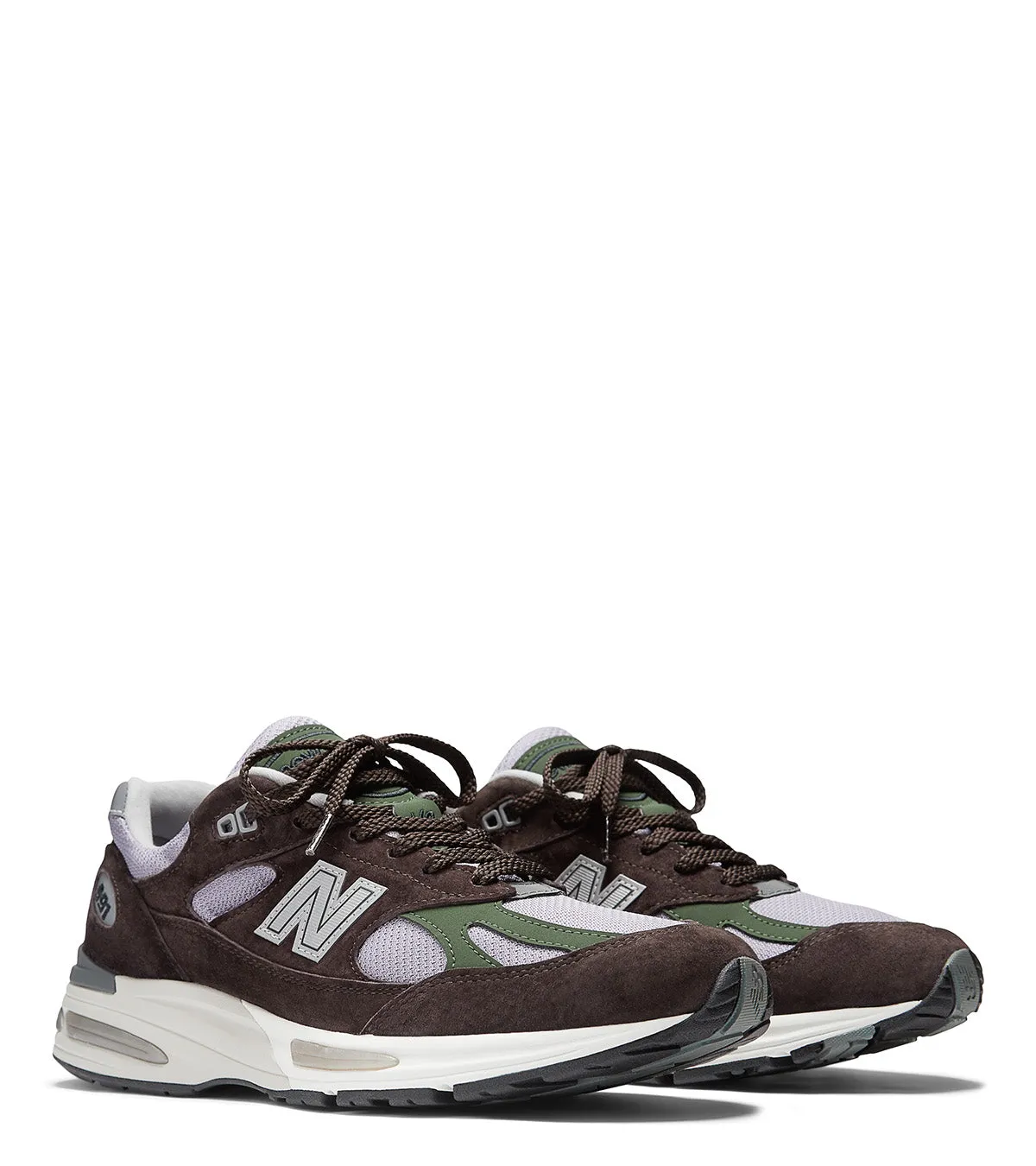 New Balance Made In UK 991v2 Brown Thermoplastic Heel Support