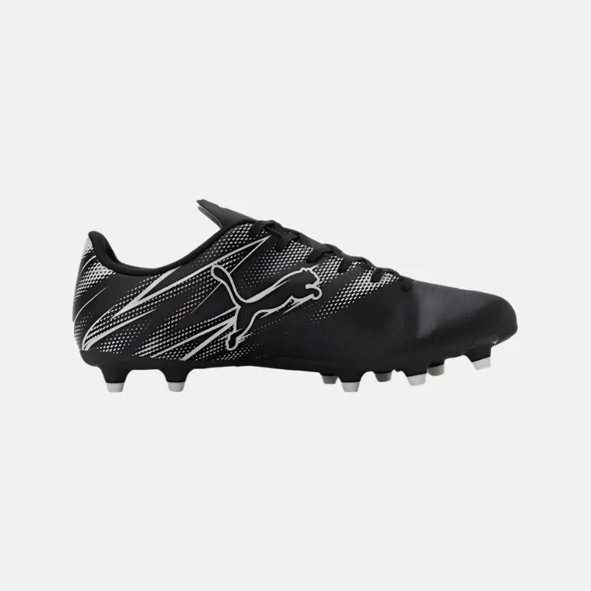 Durable Construction Harbor Mood Puma Attacanto FG/AG Men's Football Shoes -Black/Silver Mist