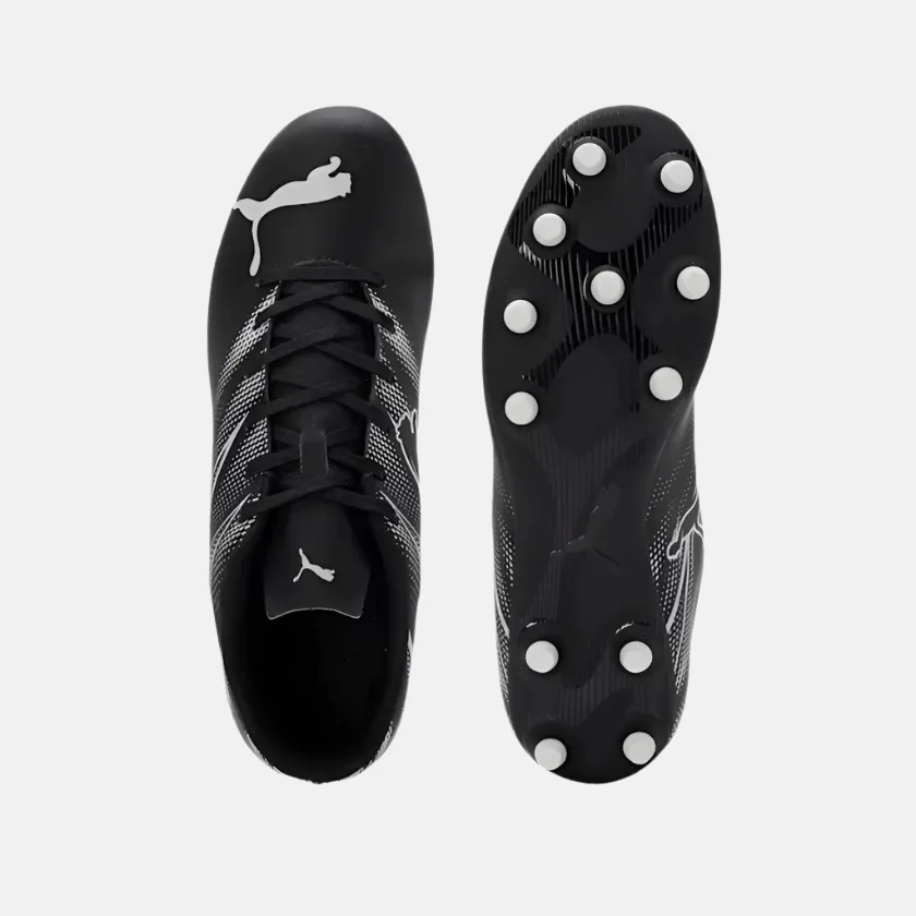 Mom Fit Brave Walk Puma Attacanto FG/AG Men's Football Shoes -Black/Silver Mist