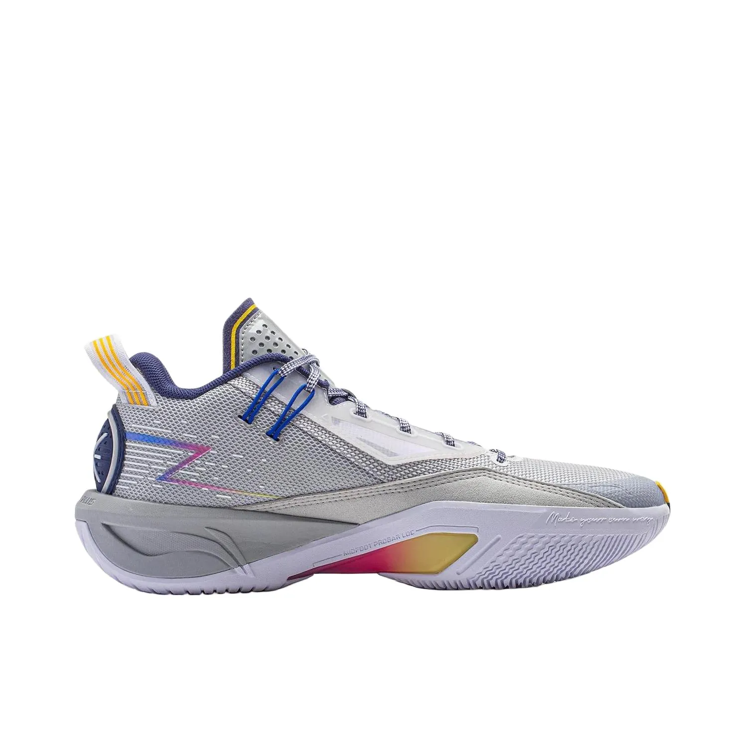 Li-Ning Wade Fission 9 - Grey Boy Dual Density Collar Foam High Energy Return Midsole