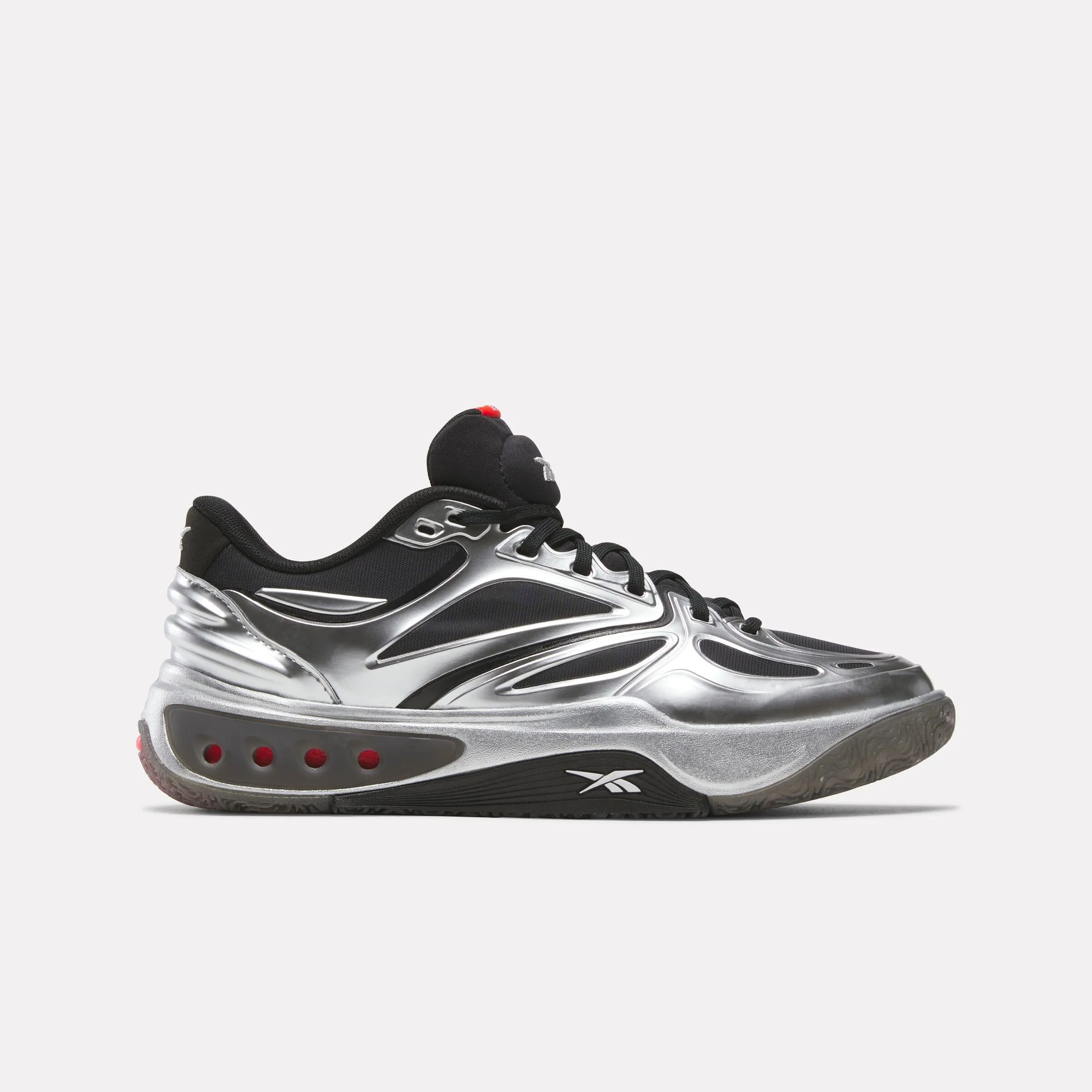 City Bright Reebok Footwear Men Engine A Basketball Shoes BLACK/SILVER/WHITE