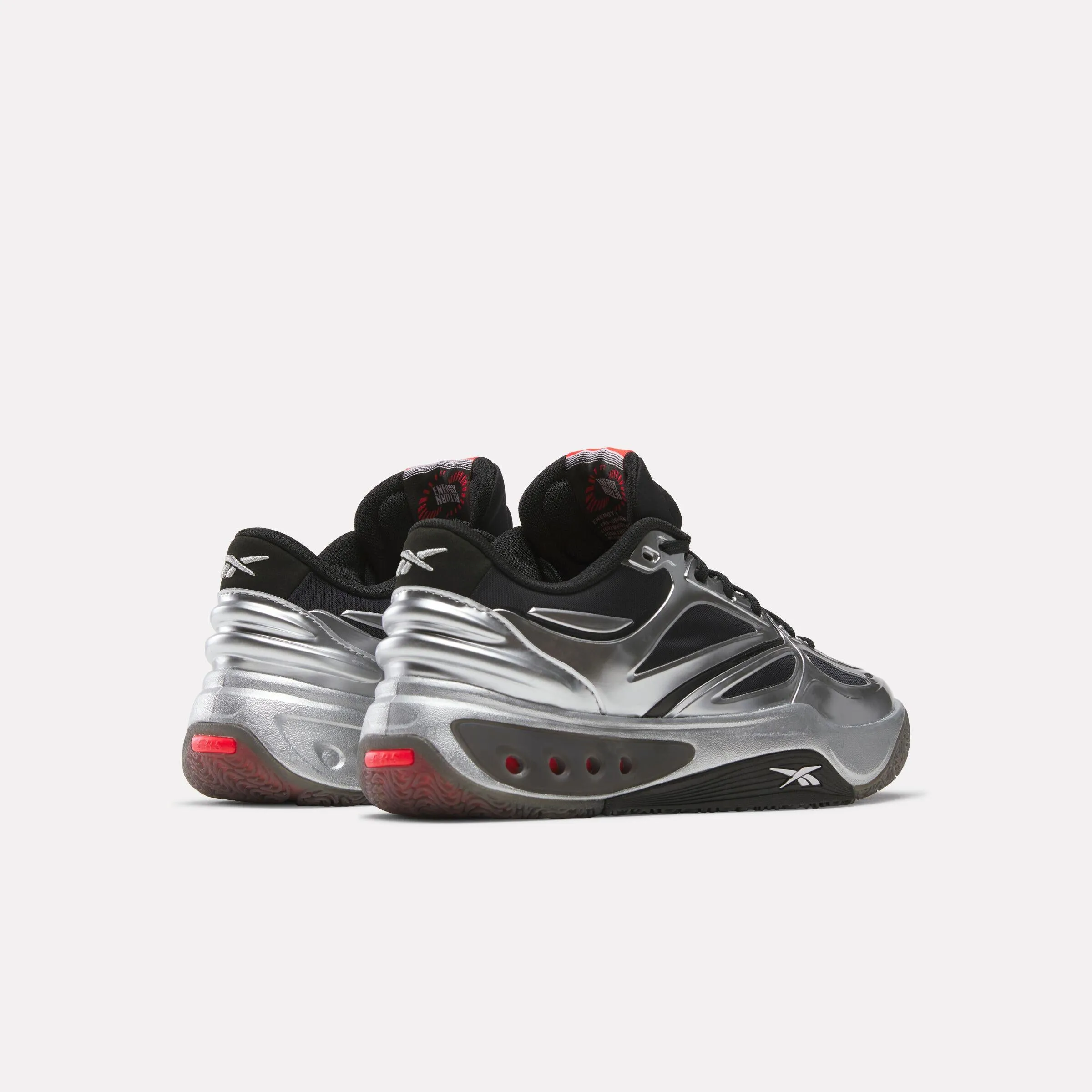 Reebok Footwear Men Engine A Basketball Shoes BLACK/SILVER/WHITE Light Step